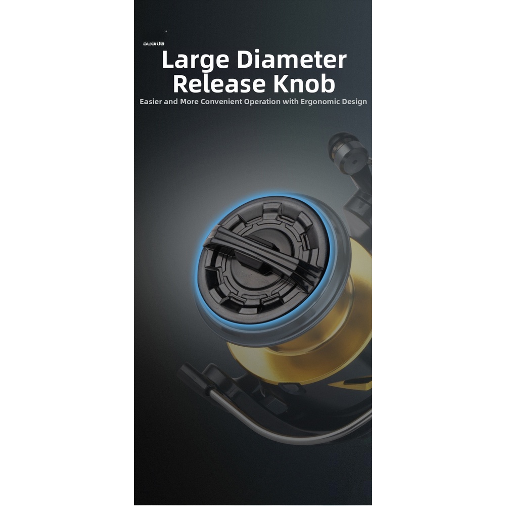 Reel Drag Knob - Reel Pancing Logam dengan Kenop Drag