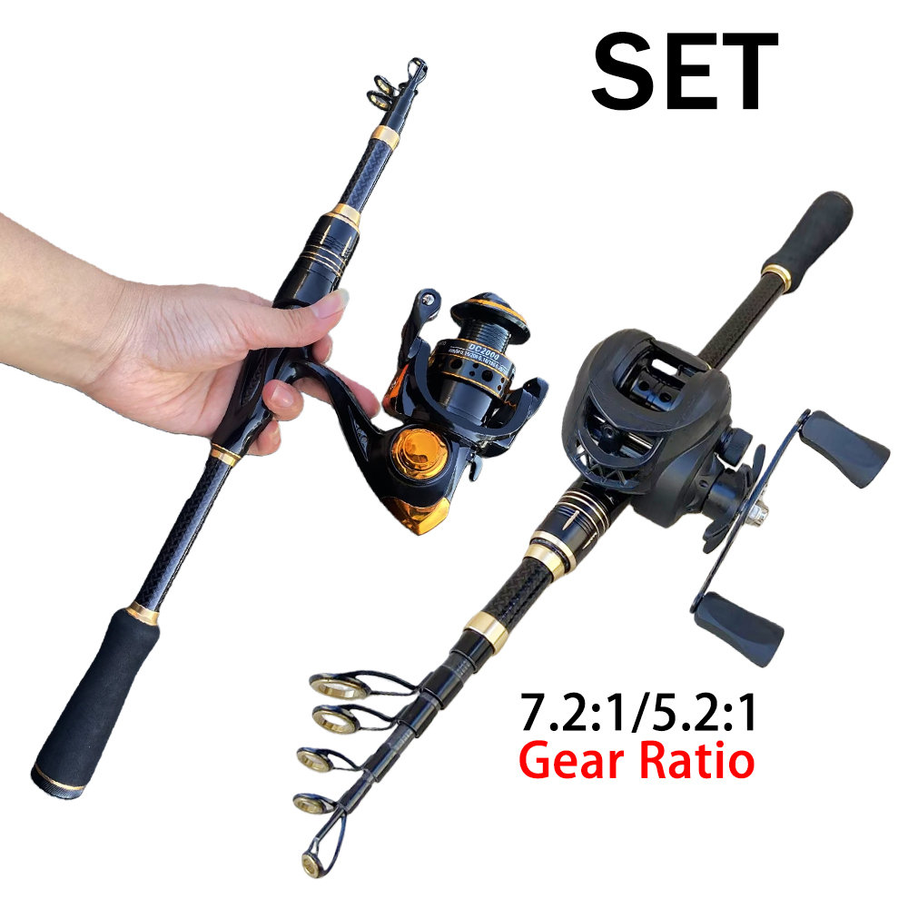 Spincast Reel - Set Kombinasi Peralatan Pancing, Joran Pancing