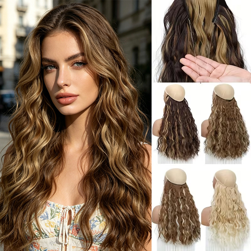 Baitcasting Reel - Ekstensi Rambut Sintetis Panjang Bergelombang 18