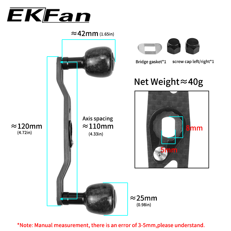Gagang Reel Baitcasting EKFan  - Reel Handle ulasan dan harga